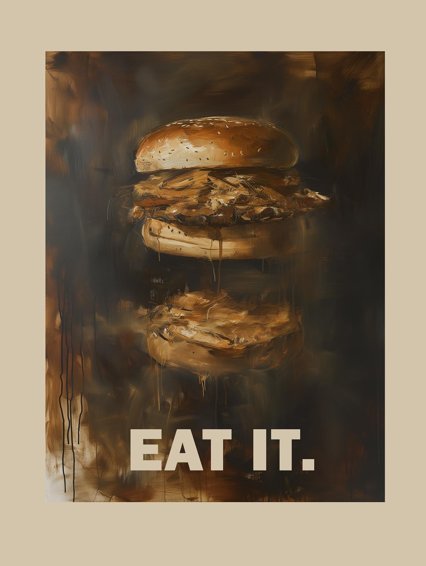 The most delicious burger Poster - ArtDarts poster