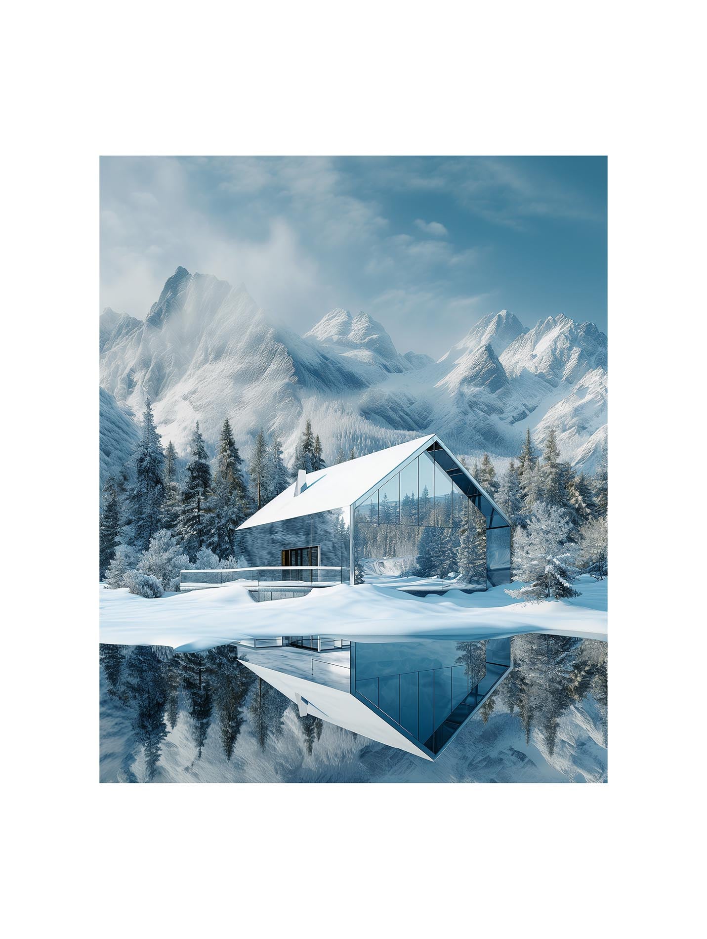 Glass House Poster - ArtDarts poster