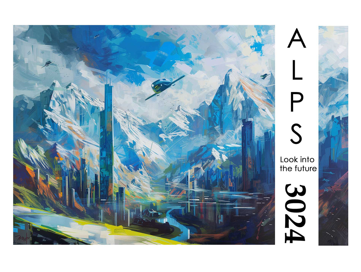 The Alps in 3024 Poster - ArtDarts poster