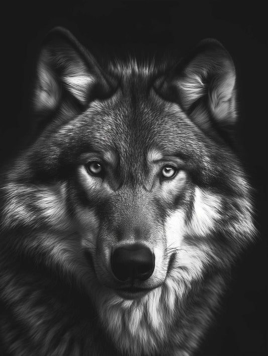 Wolf in front Poster.