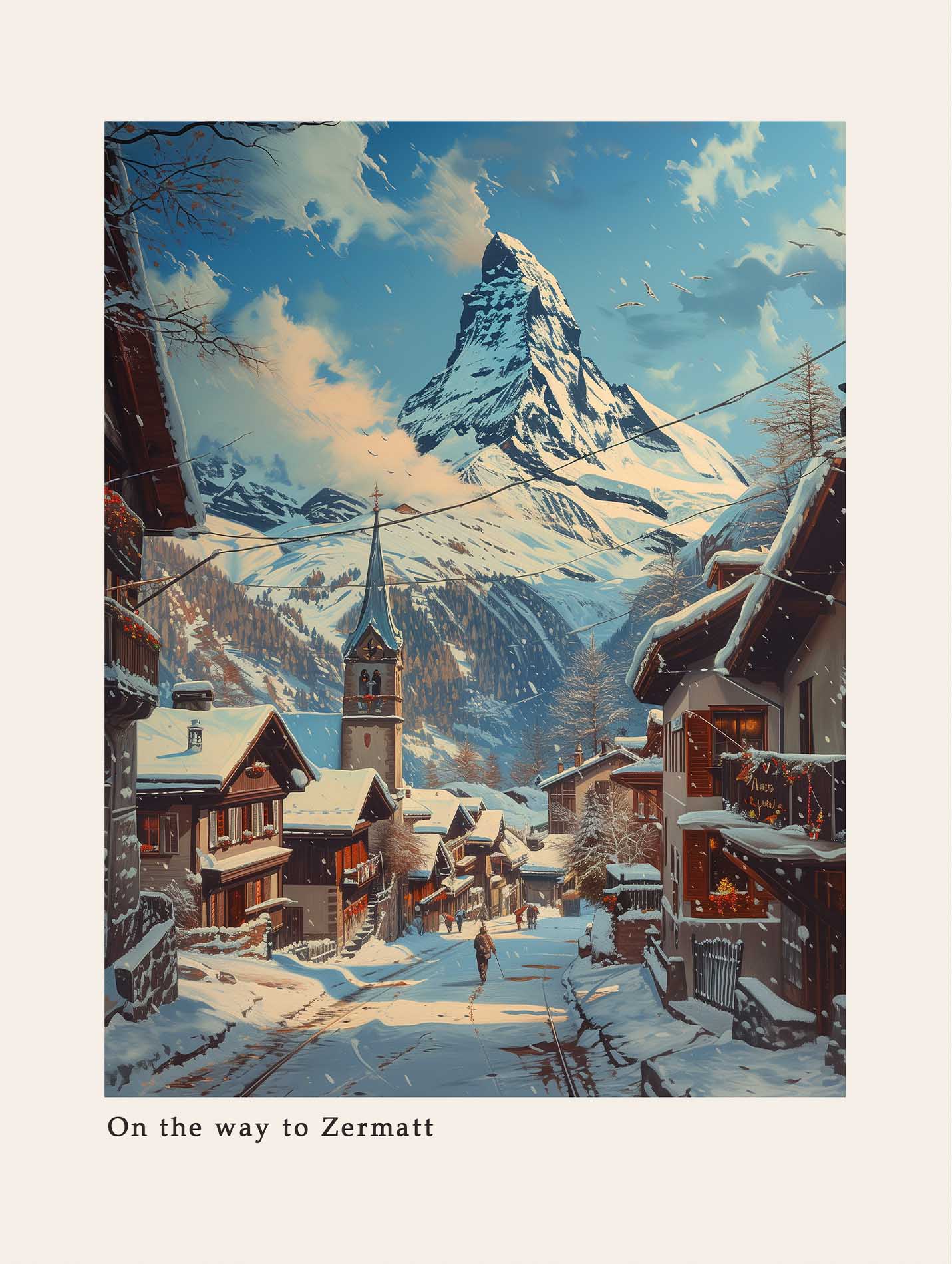 Zermatt Poster Poster Affiche.