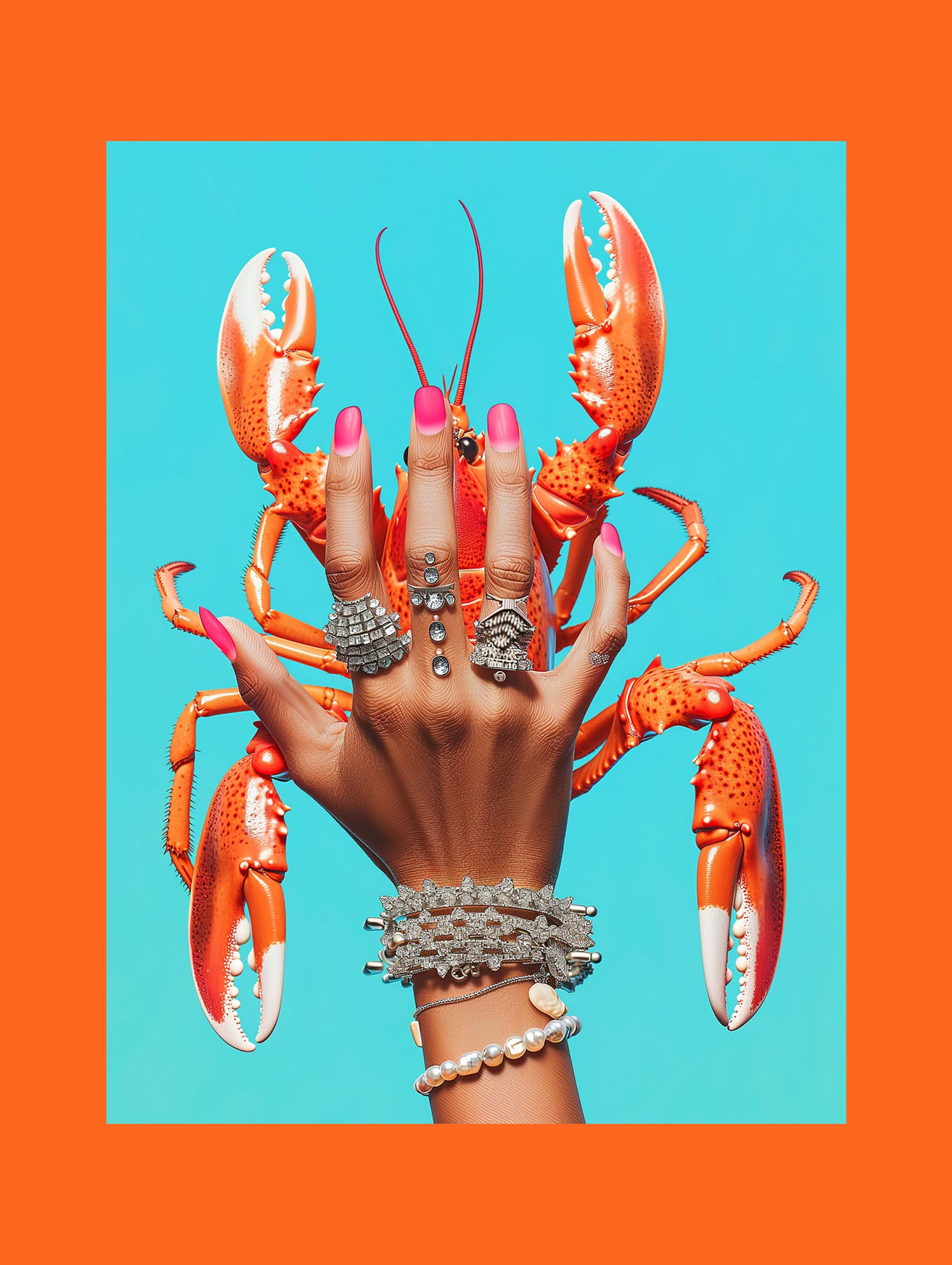 Lobster Fashion Campaign Poster