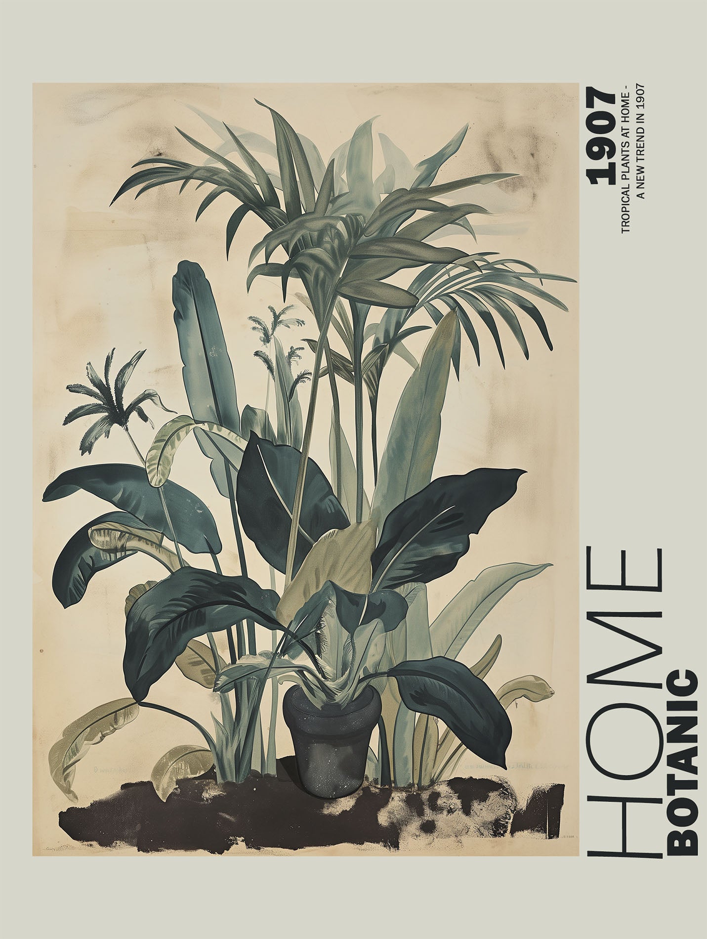 Tropical Composition Poster - ArtDarts poster