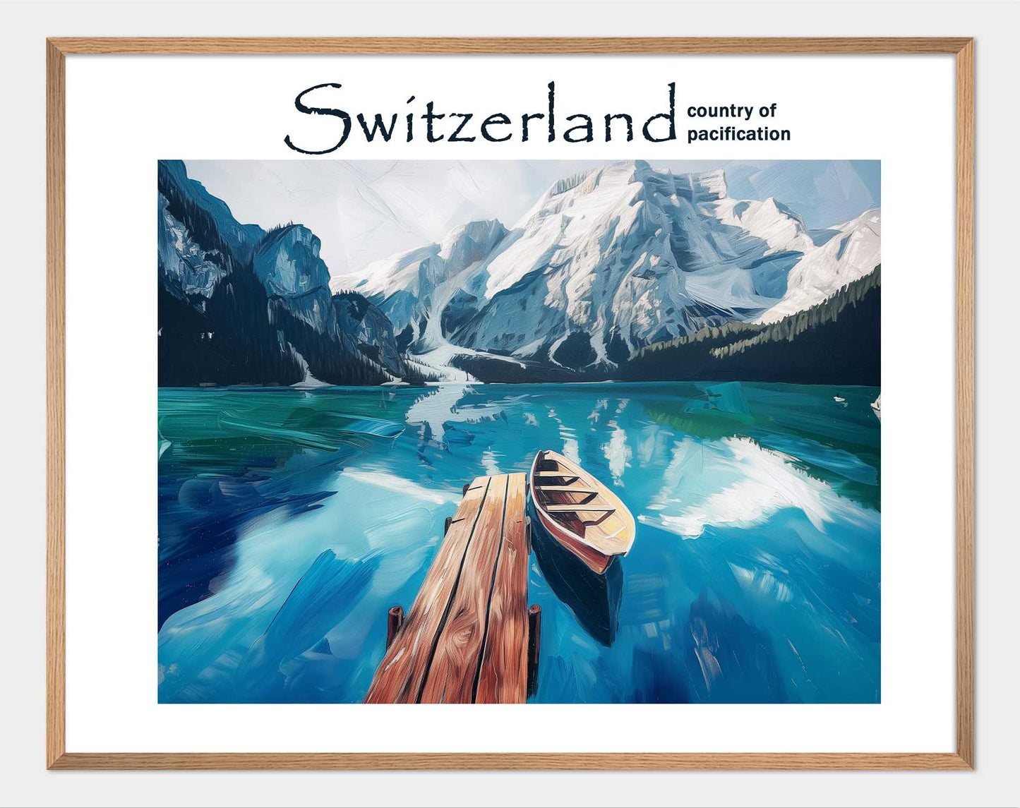 Peace in Switzerland Poster - ArtDarts poster