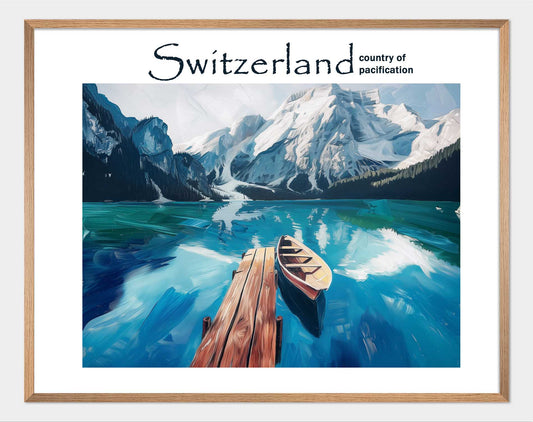 Peace in Switzerland Poster - ArtDarts poster