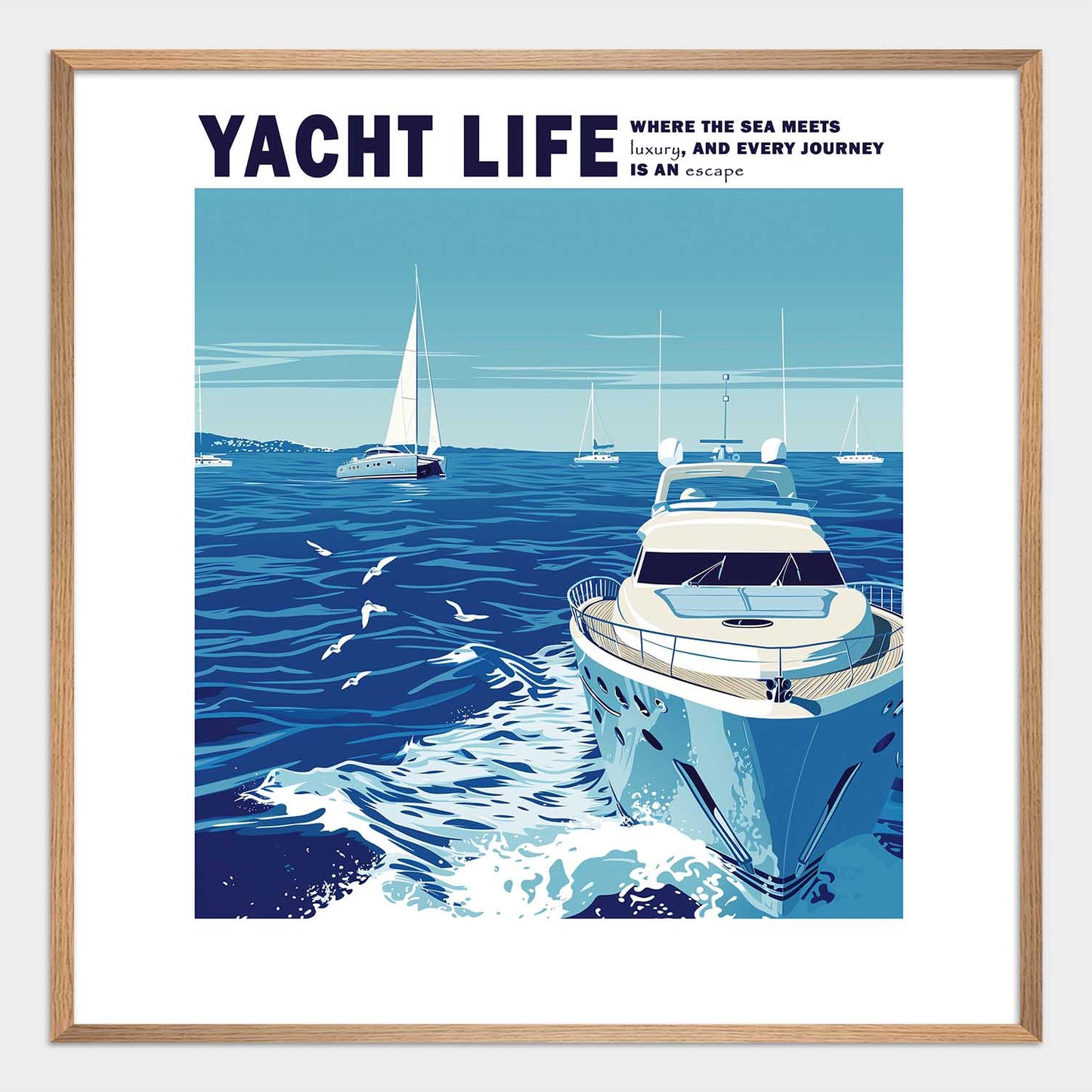 Life on a Yacht Poster - ArtDarts poster