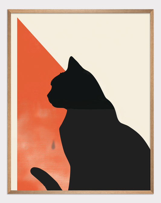 Black cat luck Poster