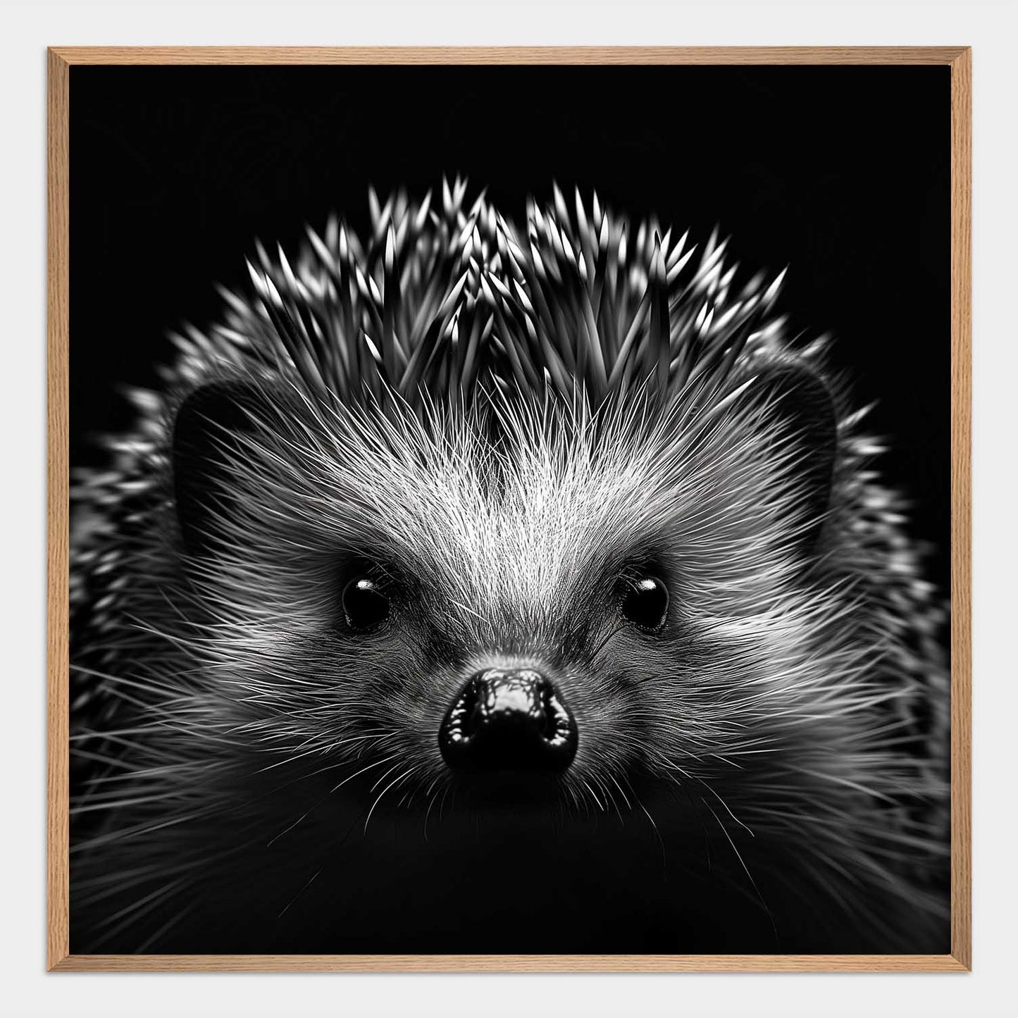 Portrait of a hedgehog Poster.