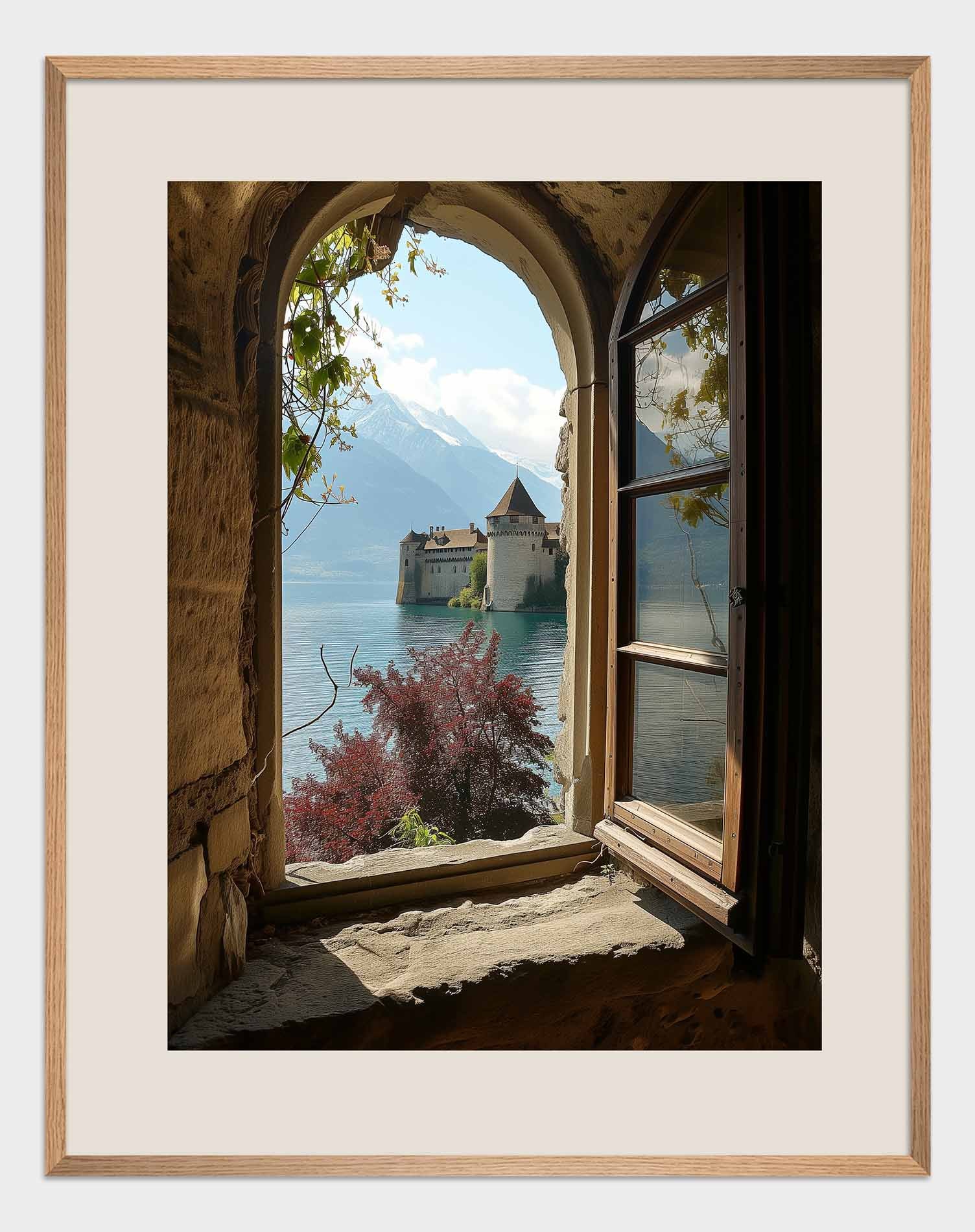 View of the Chillon Castle Poster - ArtDarts poster