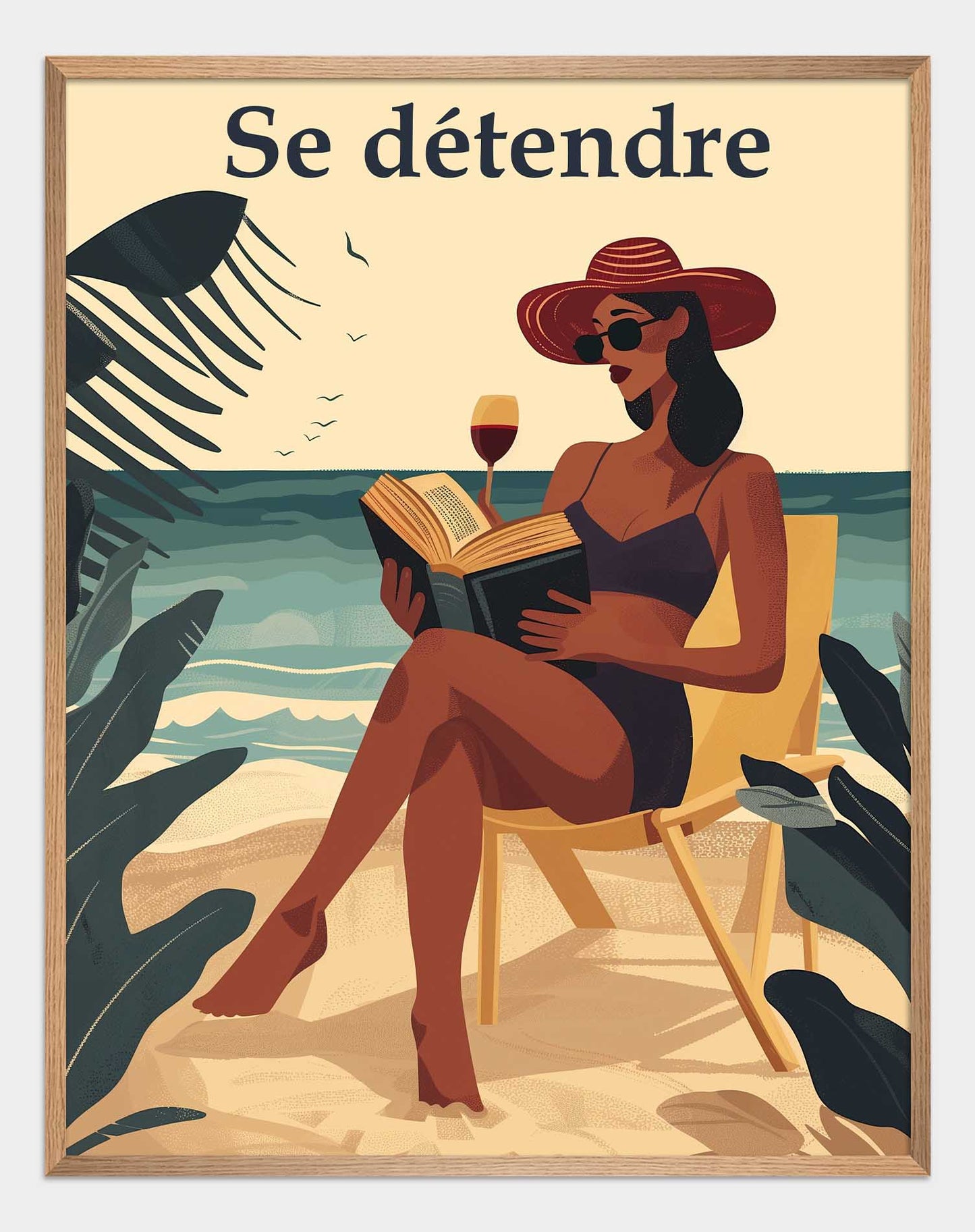 Relax on the beach Poster.