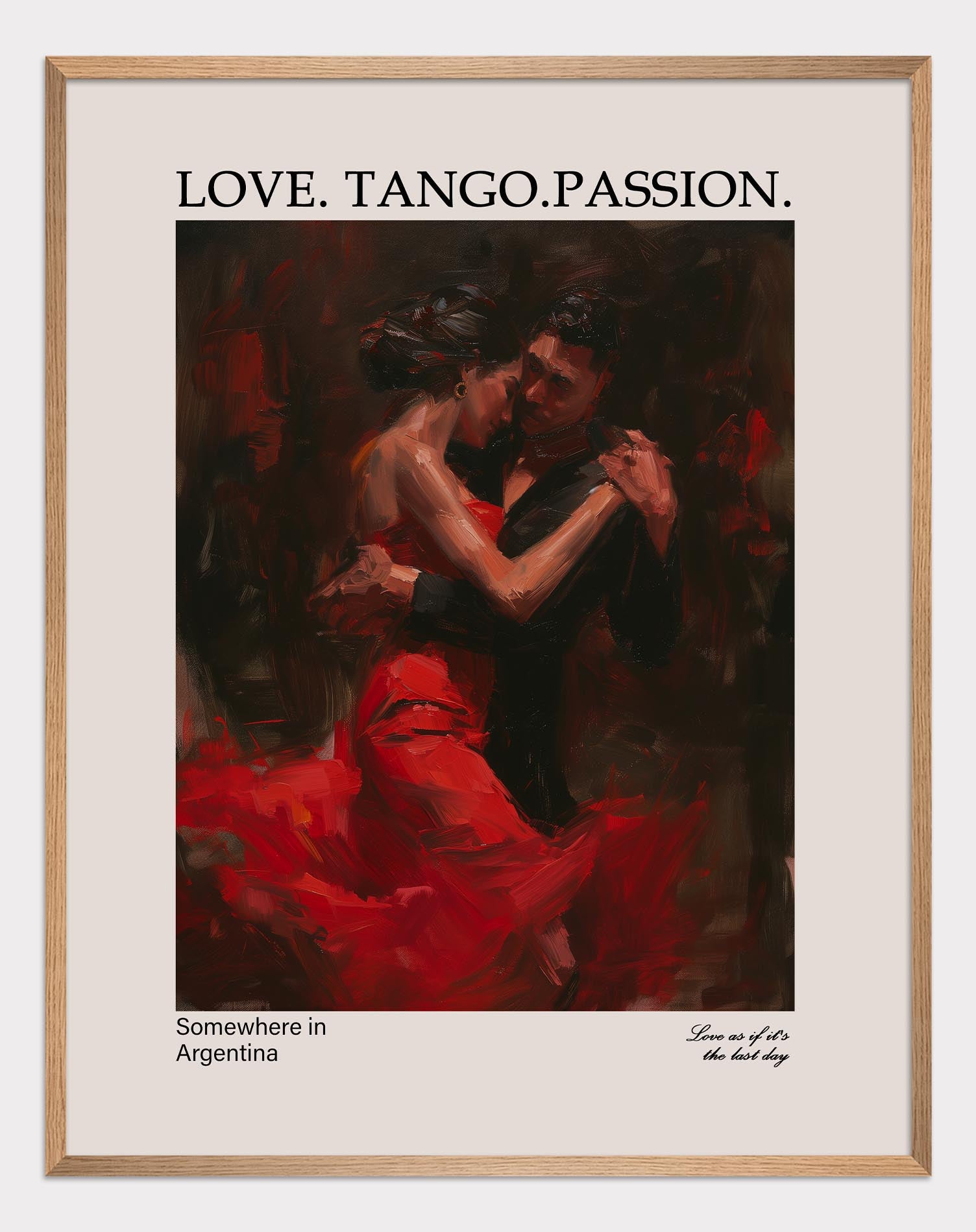 Love.Tango.Passion. Poster - ArtDarts poster