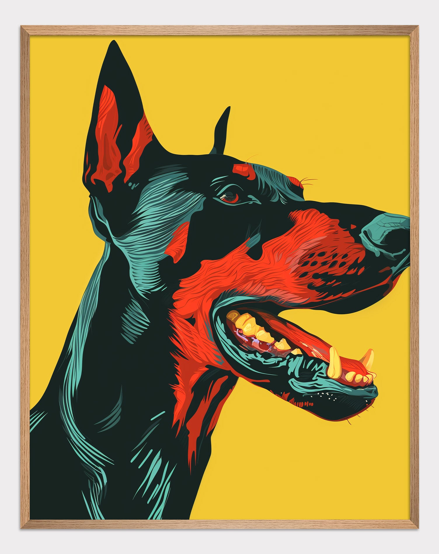 Pop Doberman Poster