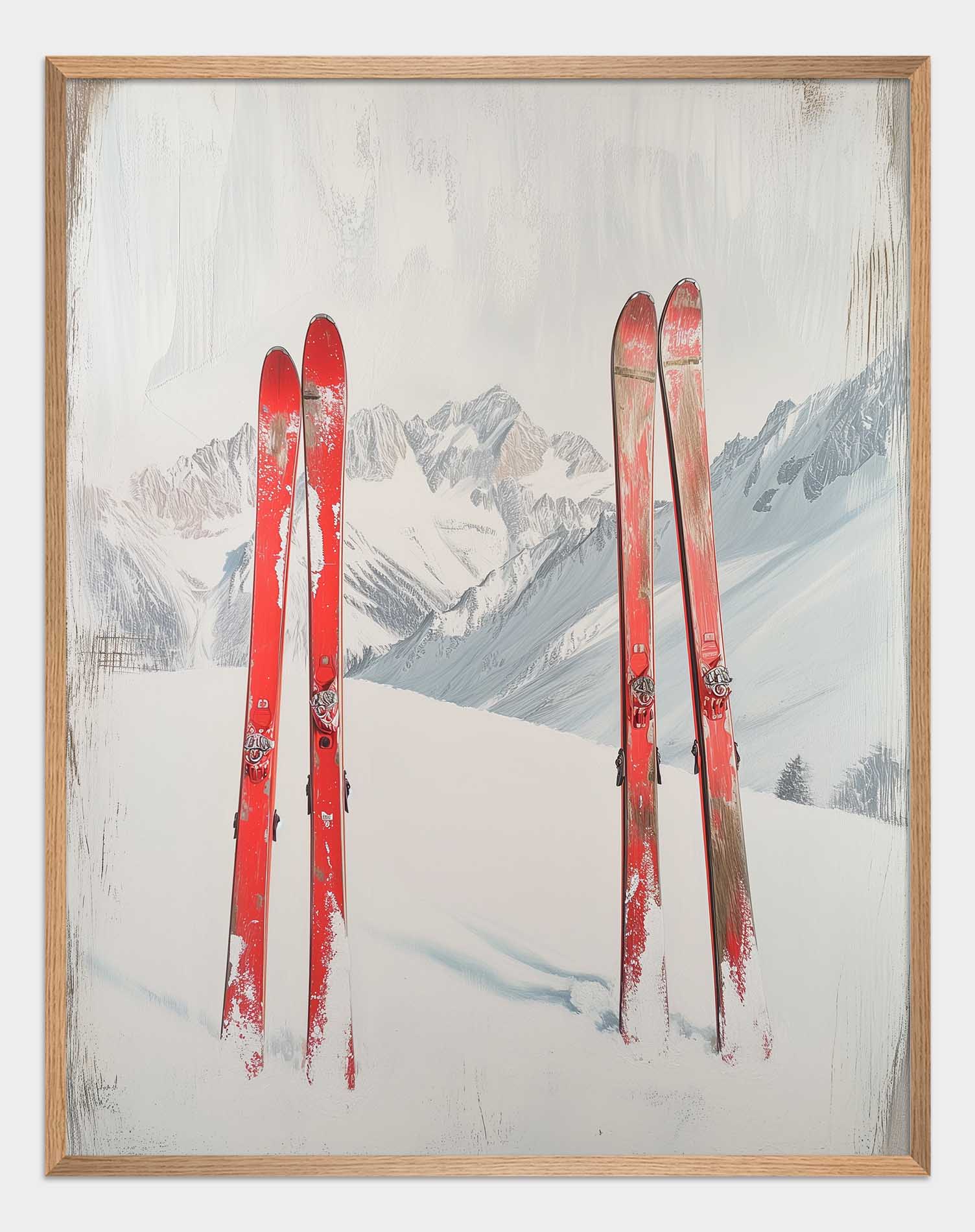 After active skiing Poster - ArtDarts poster