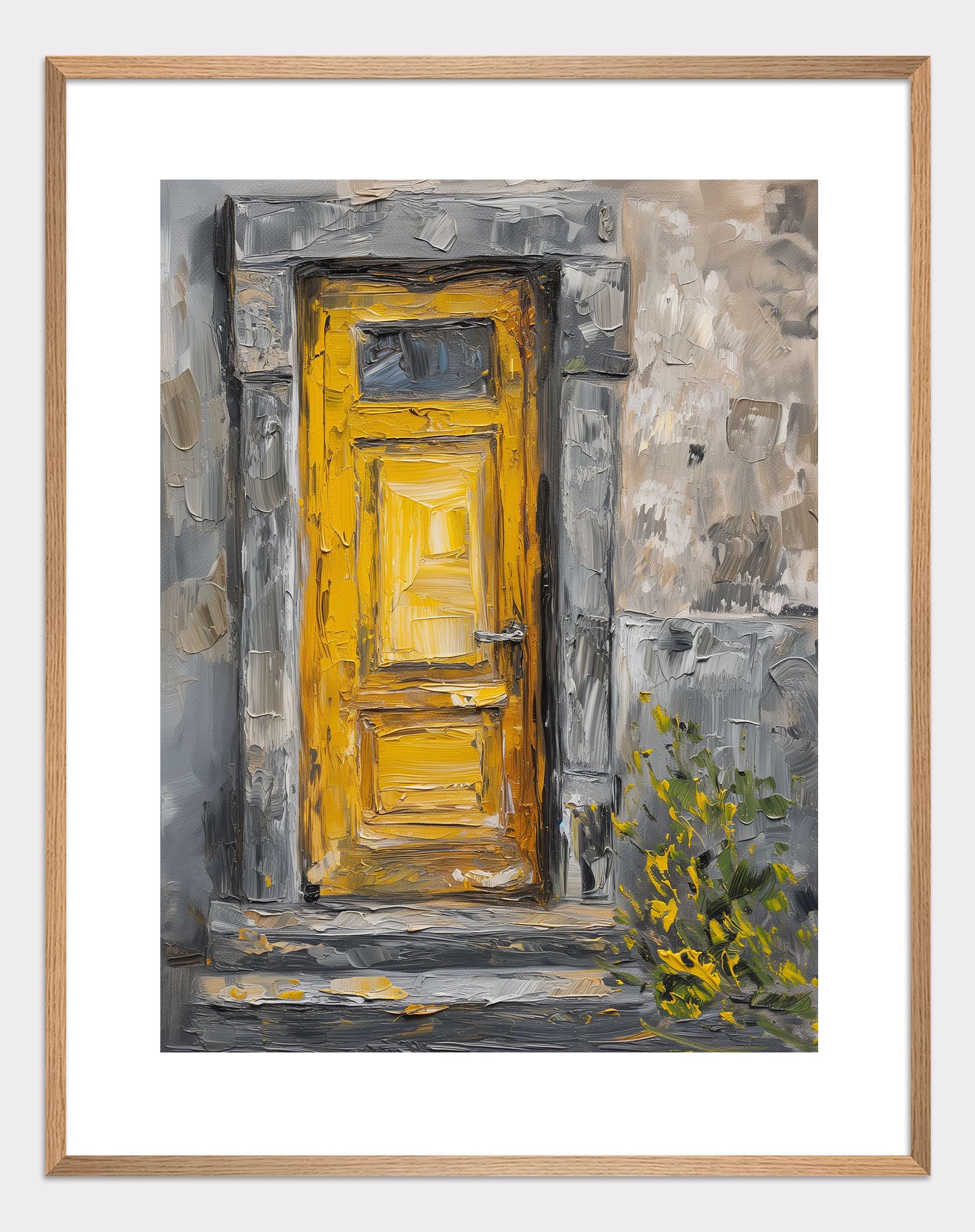 Yellow Door of Courage Poster - ArtDarts poster